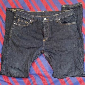 Topman dark blue slim straight jeans size 36